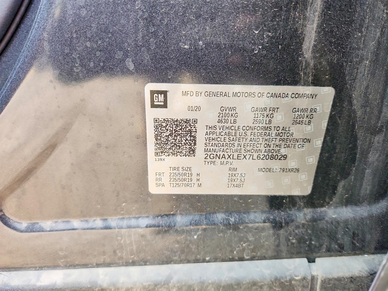 2020 CHEVROLET EQUINOX