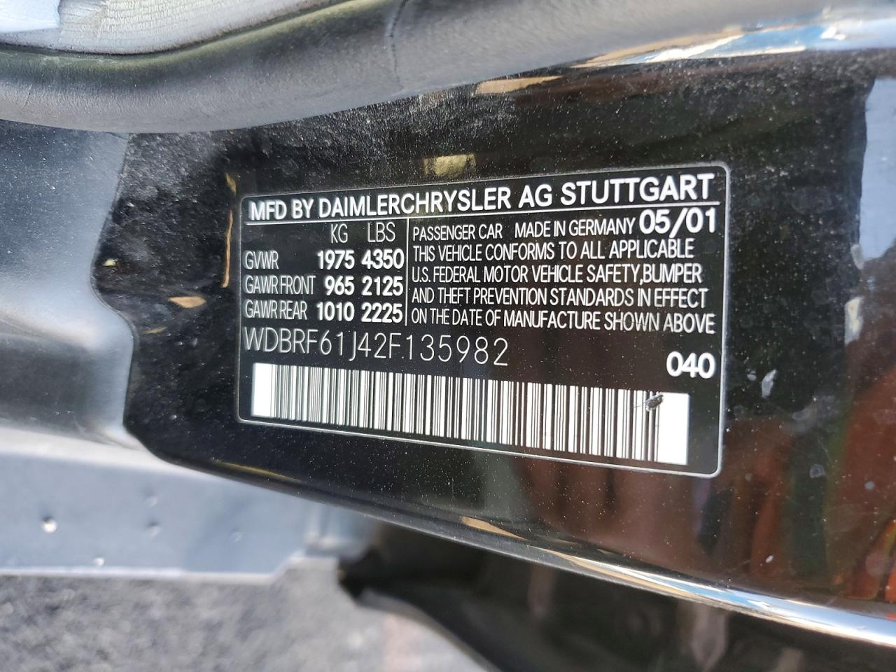 2002 MERCEDES-BENZ C 240