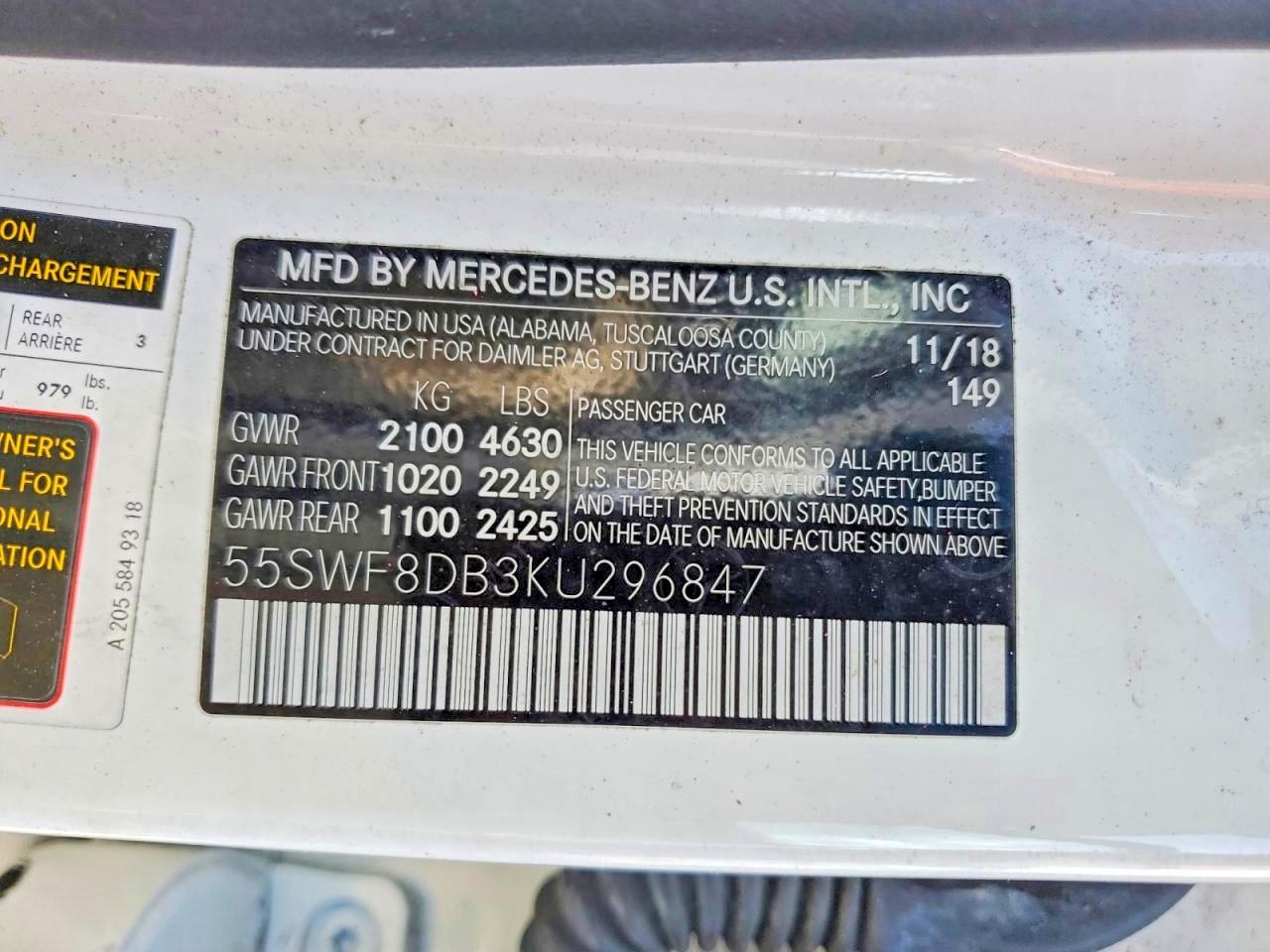 2019 MERCEDES-BENZ C-CLASS