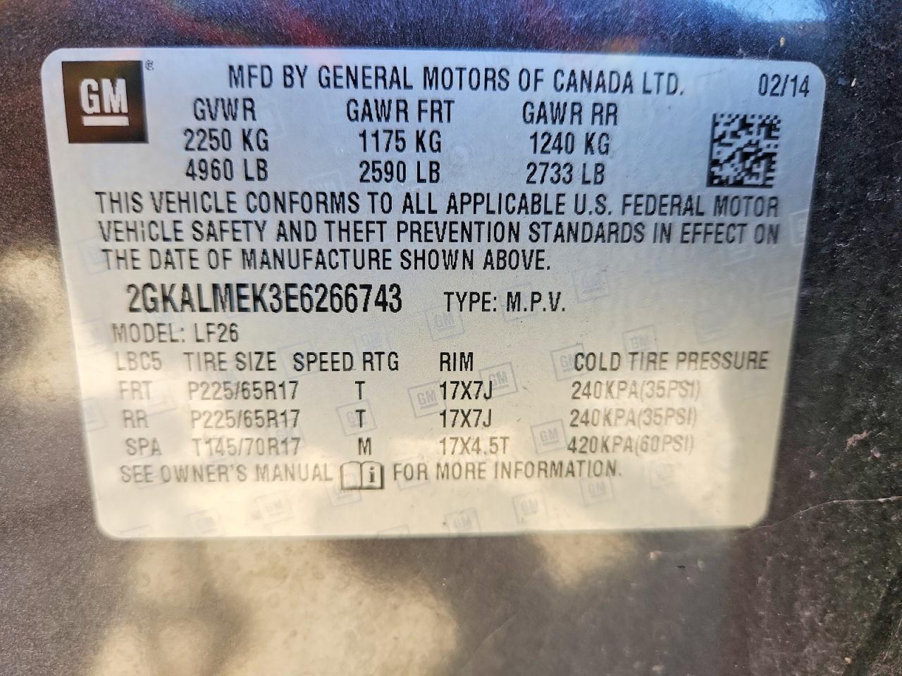 2014 GMC TERRAIN