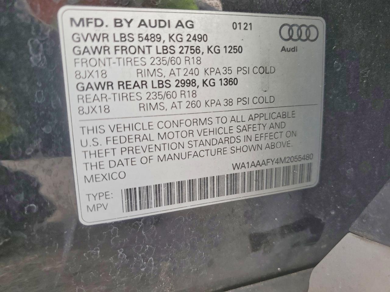2021 AUDI Q5