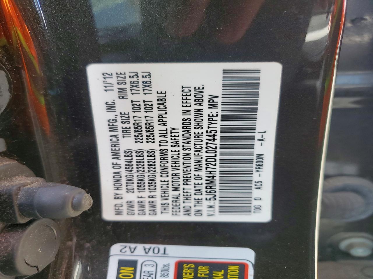 2013 HONDA CRV