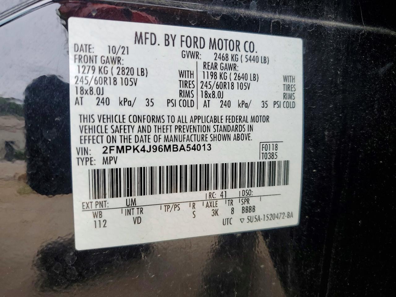 2021 FORD EDGE