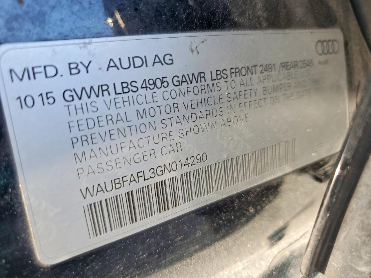 2016 AUDI A4