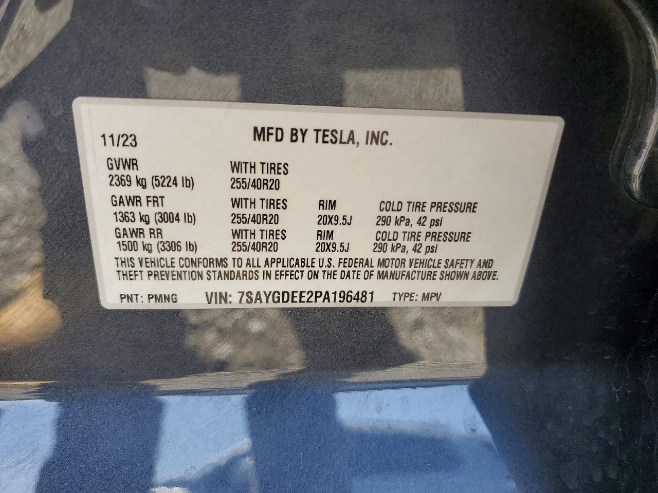 2023 TESLA MODEL Y