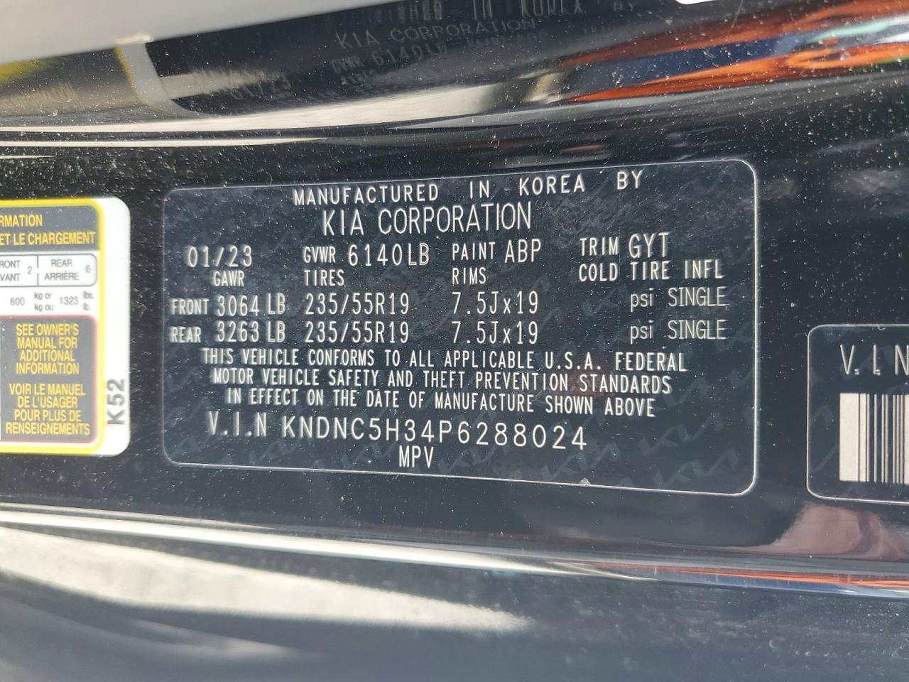 2023 KIA ALL OTHER