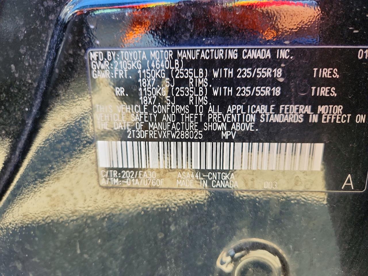 2015 TOYOTA RAV4