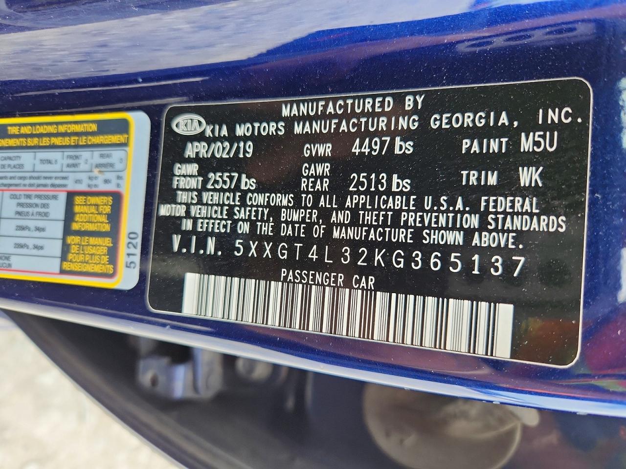 2019 KIA OPTIMA
