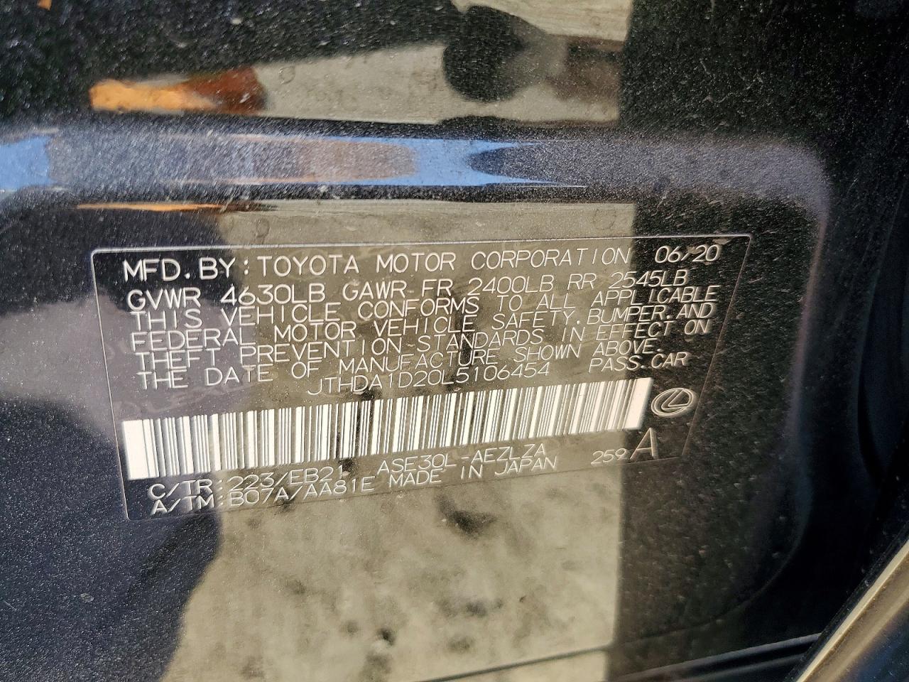 2020 LEXUS IS