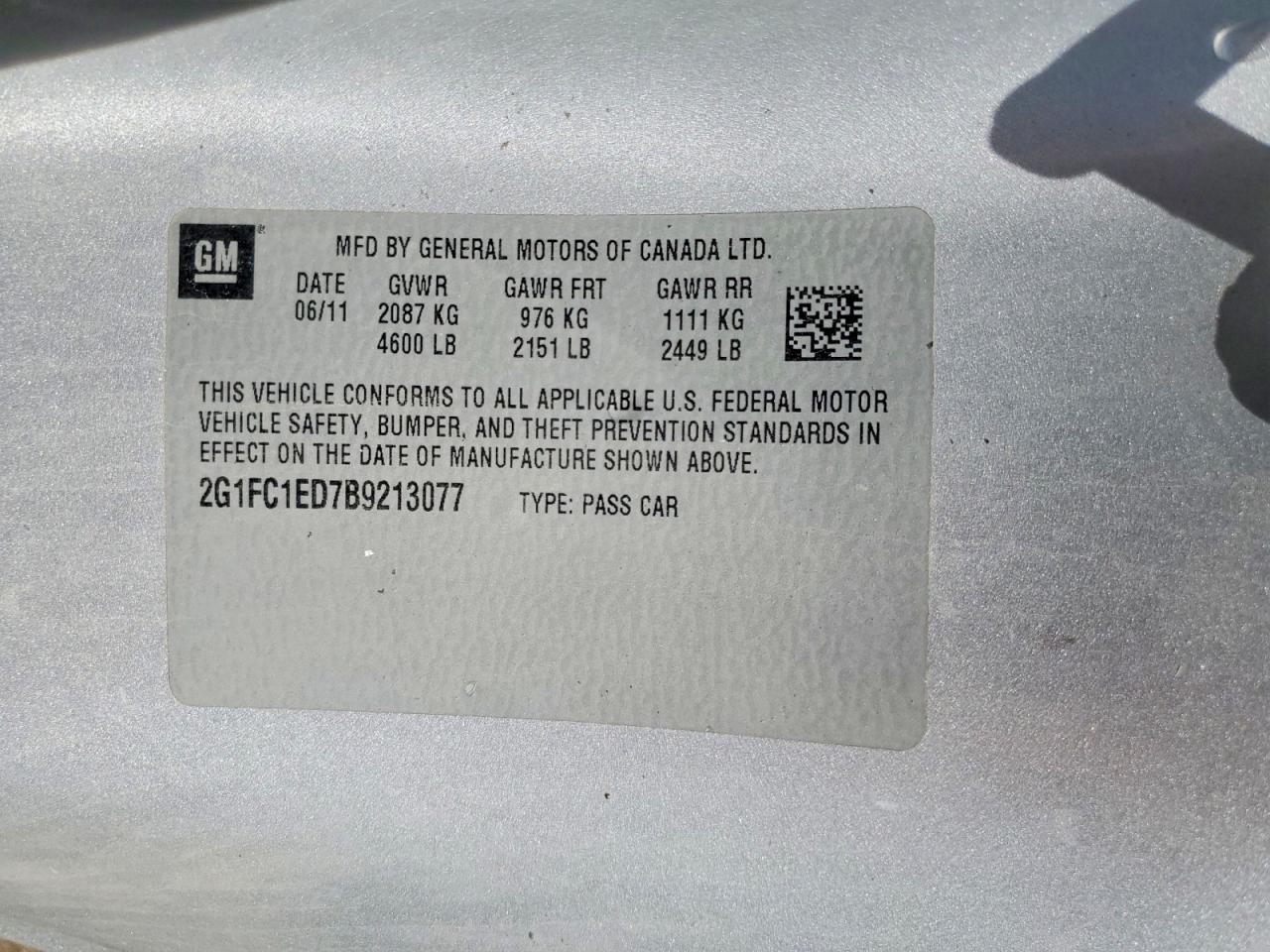 2011 CHEVROLET CAMARO