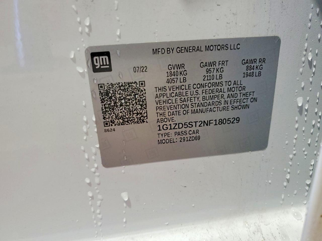 2022 CHEVROLET MALIBU