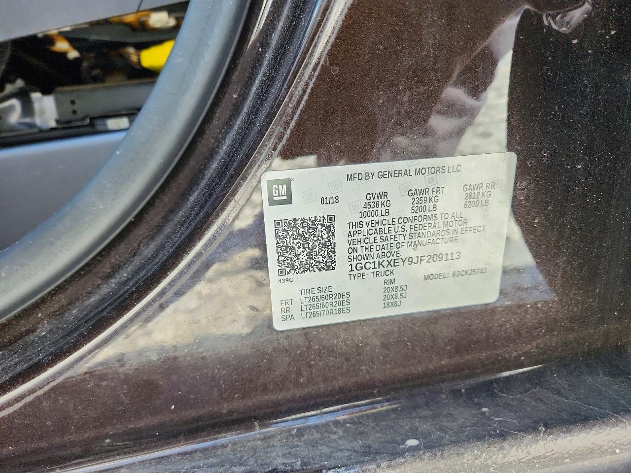 2018 CHEVROLET SILVERADO