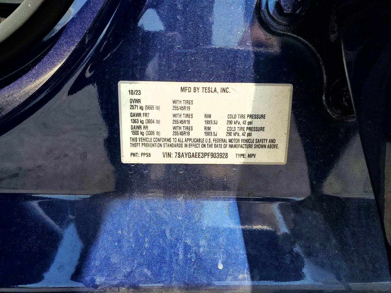 2023 TESLA MODEL Y