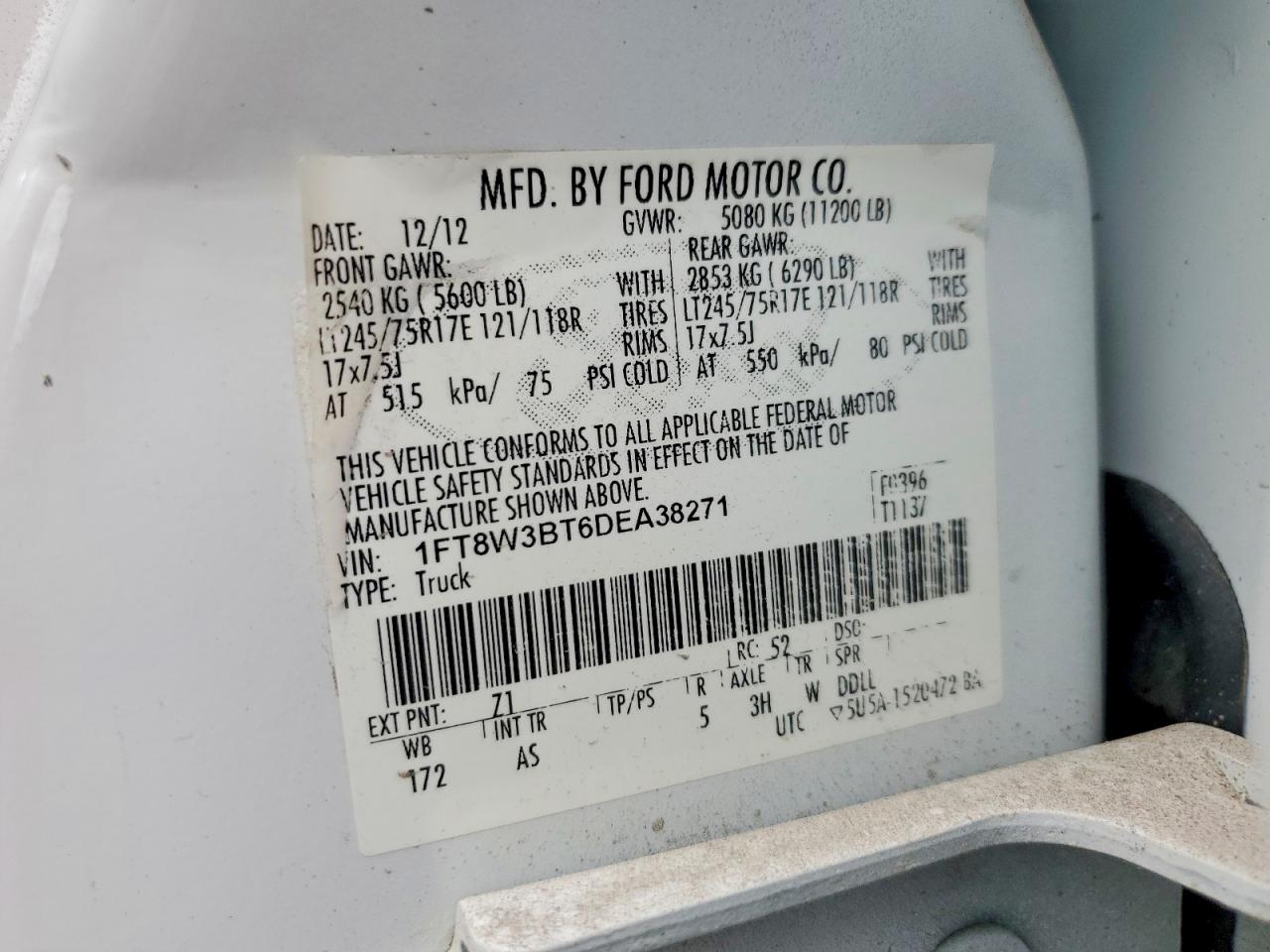 2013 FORD F350