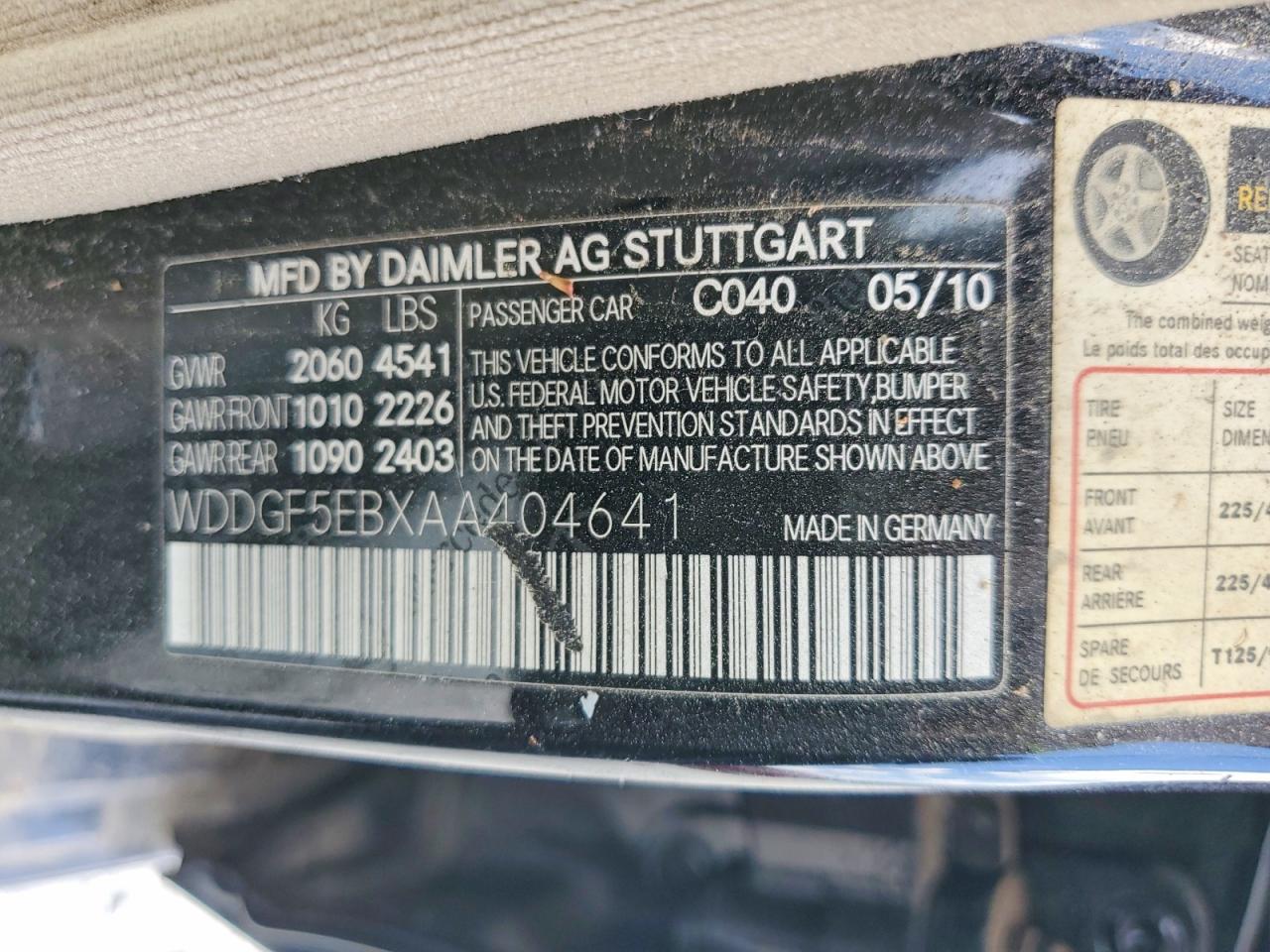 2010 MERCEDES-BENZ C-CLASS