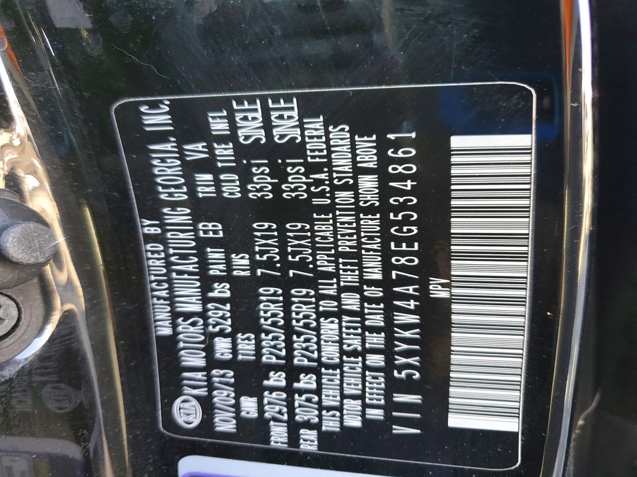 2014 KIA SORENTO