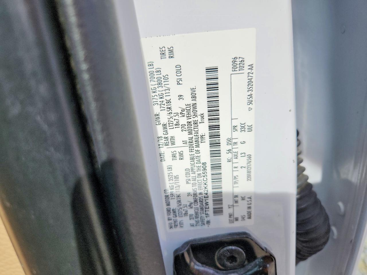 2019 FORD F150