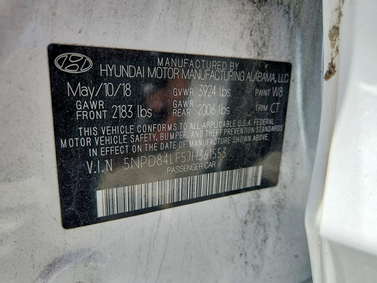 2018 HYUNDAI ELANTRA