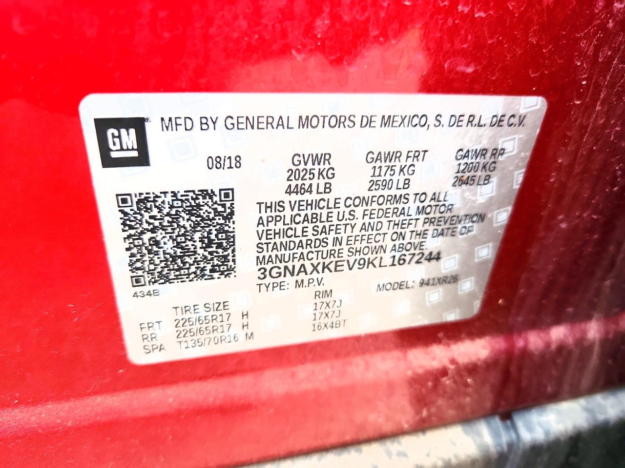 2019 CHEVROLET EQUINOX