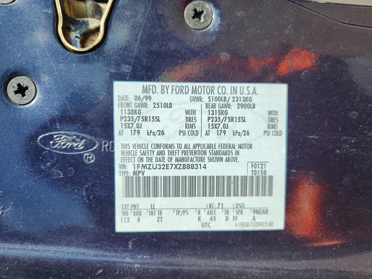 1999 FORD EXPLORER