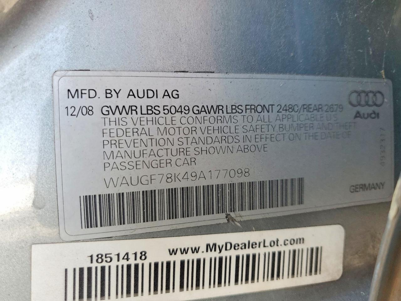 2009 AUDI A4
