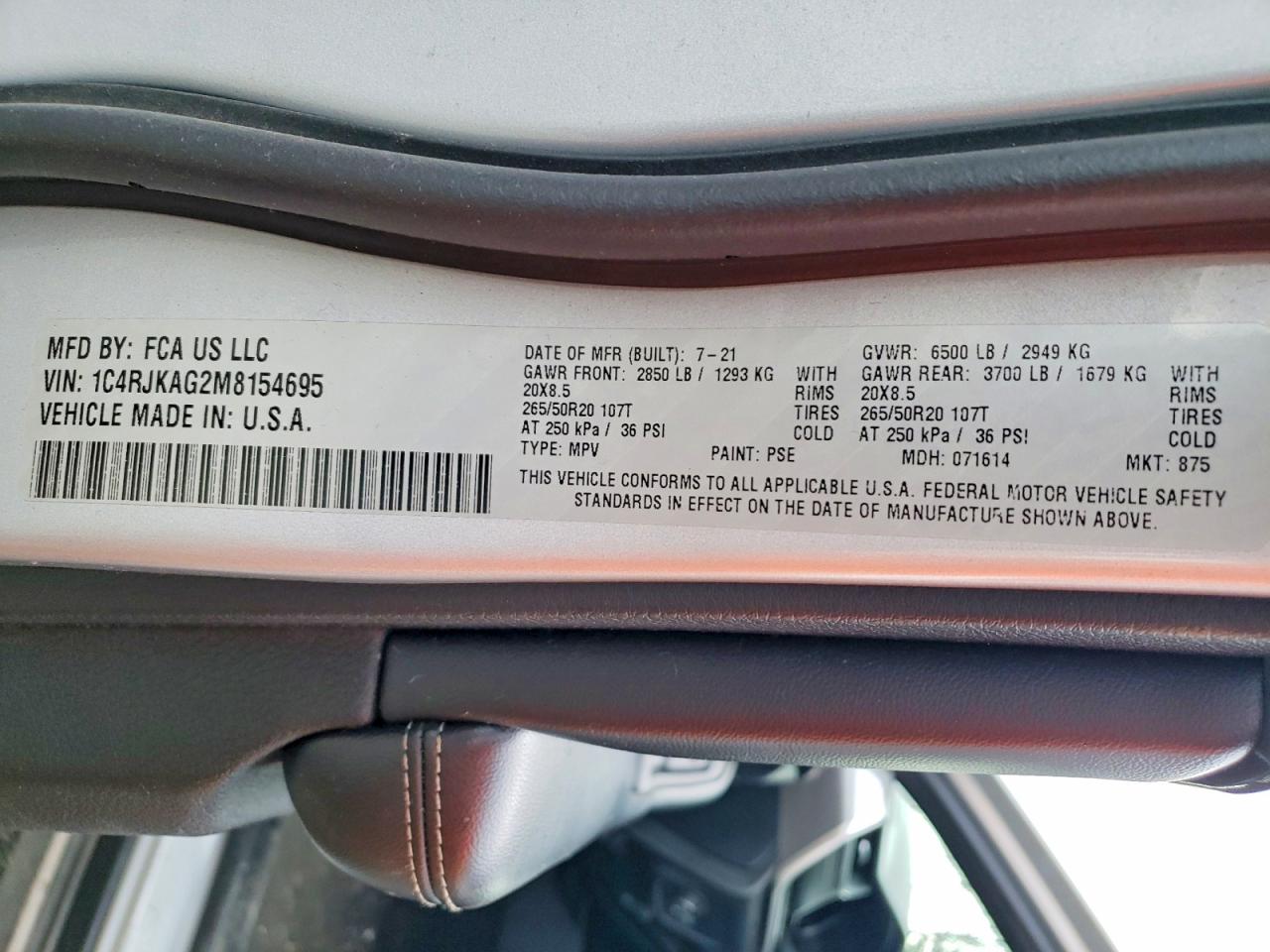 2021 JEEP CHEROKEE