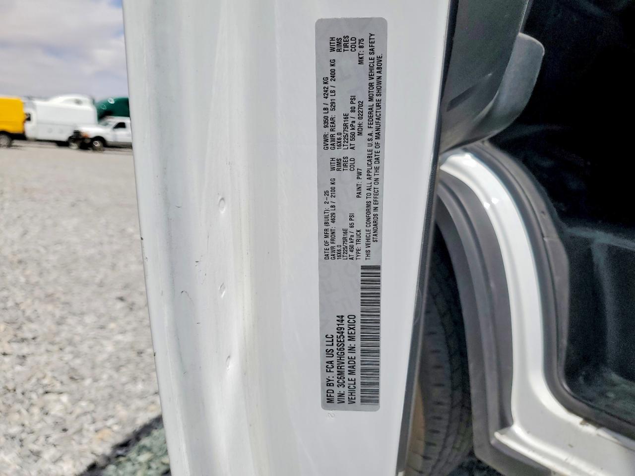 2025 RAM PROMASTER