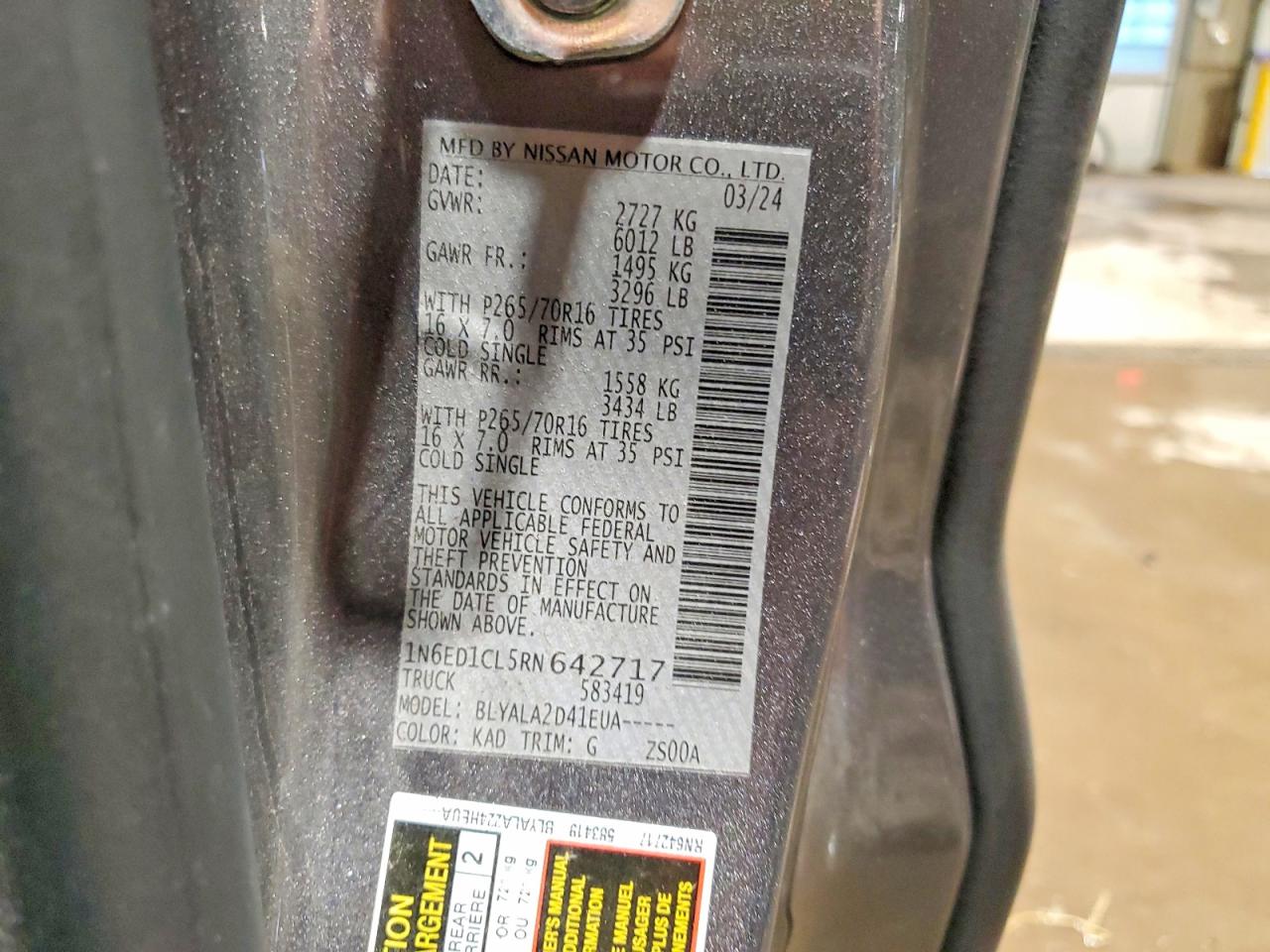 2024 NISSAN FRONTIER