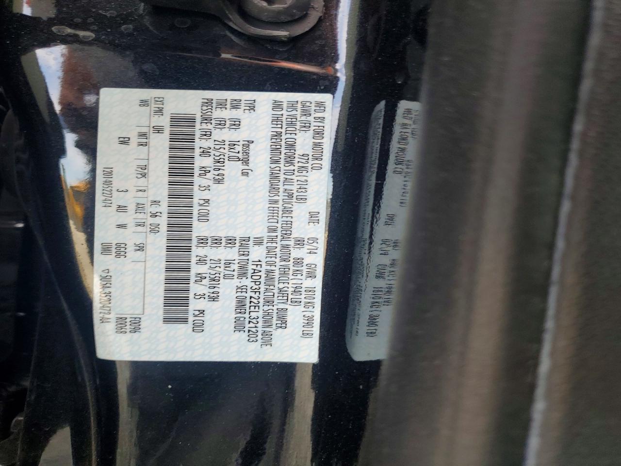 2014 FORD FOCUS