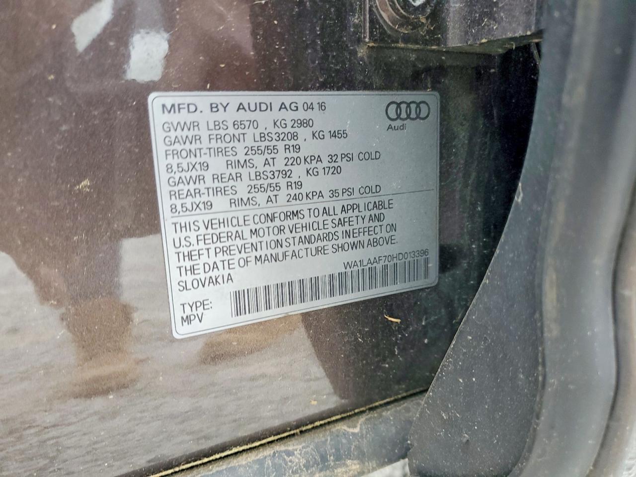 2017 AUDI Q7