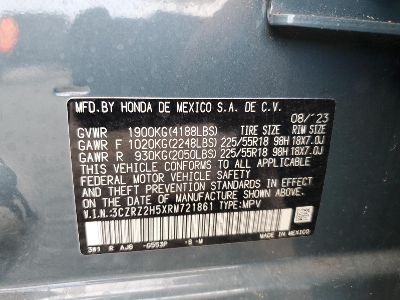 2024 HONDA HR-V