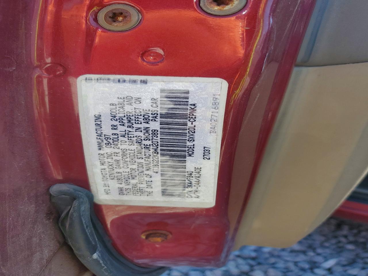 1998 TOYOTA CAMRY