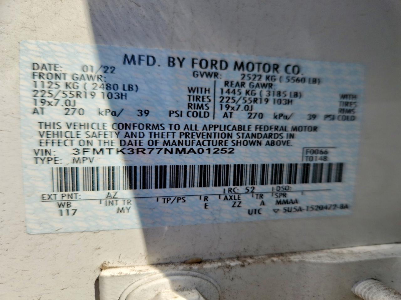 2022 FORD MUSTANG