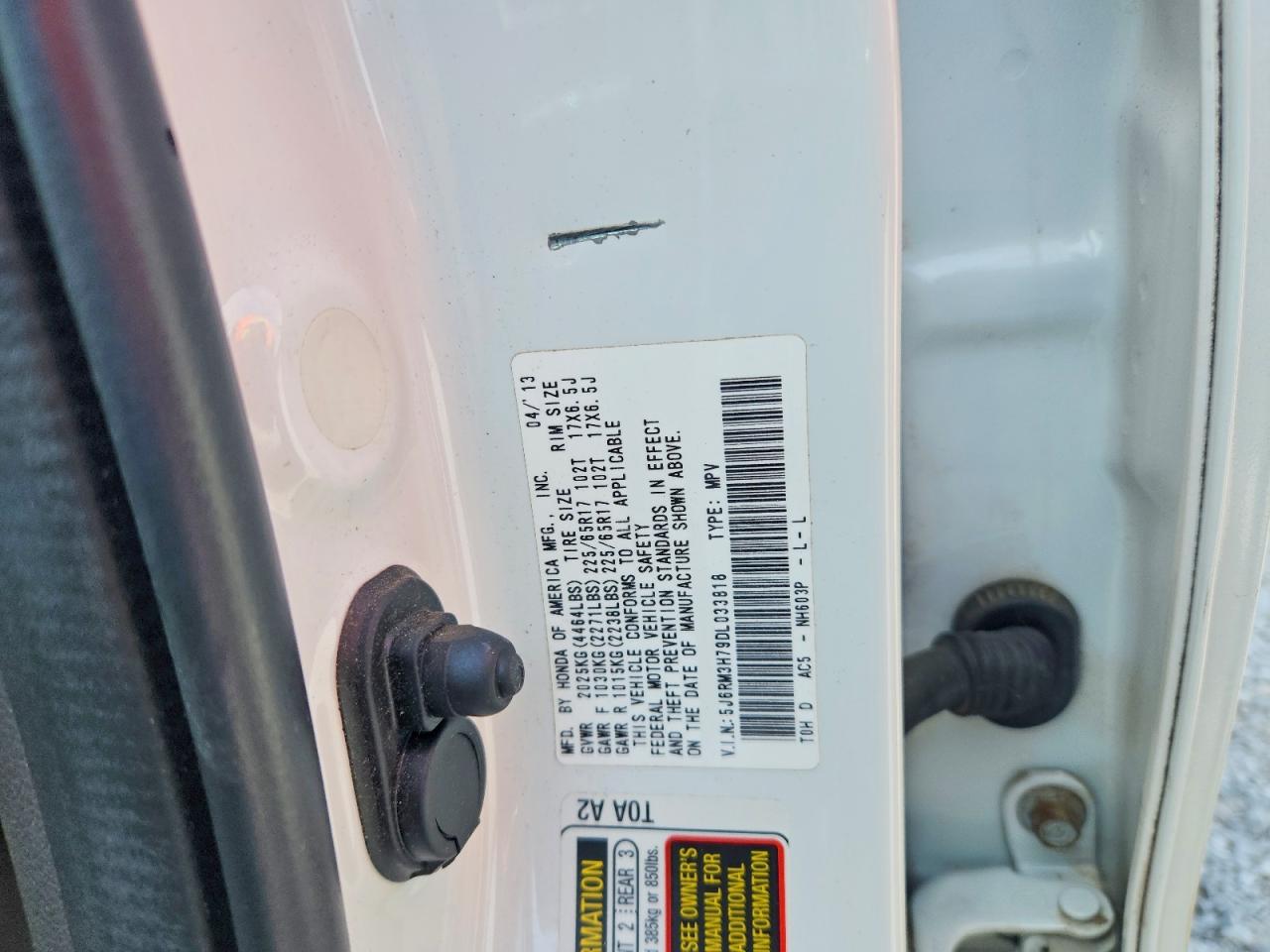 2013 HONDA CRV