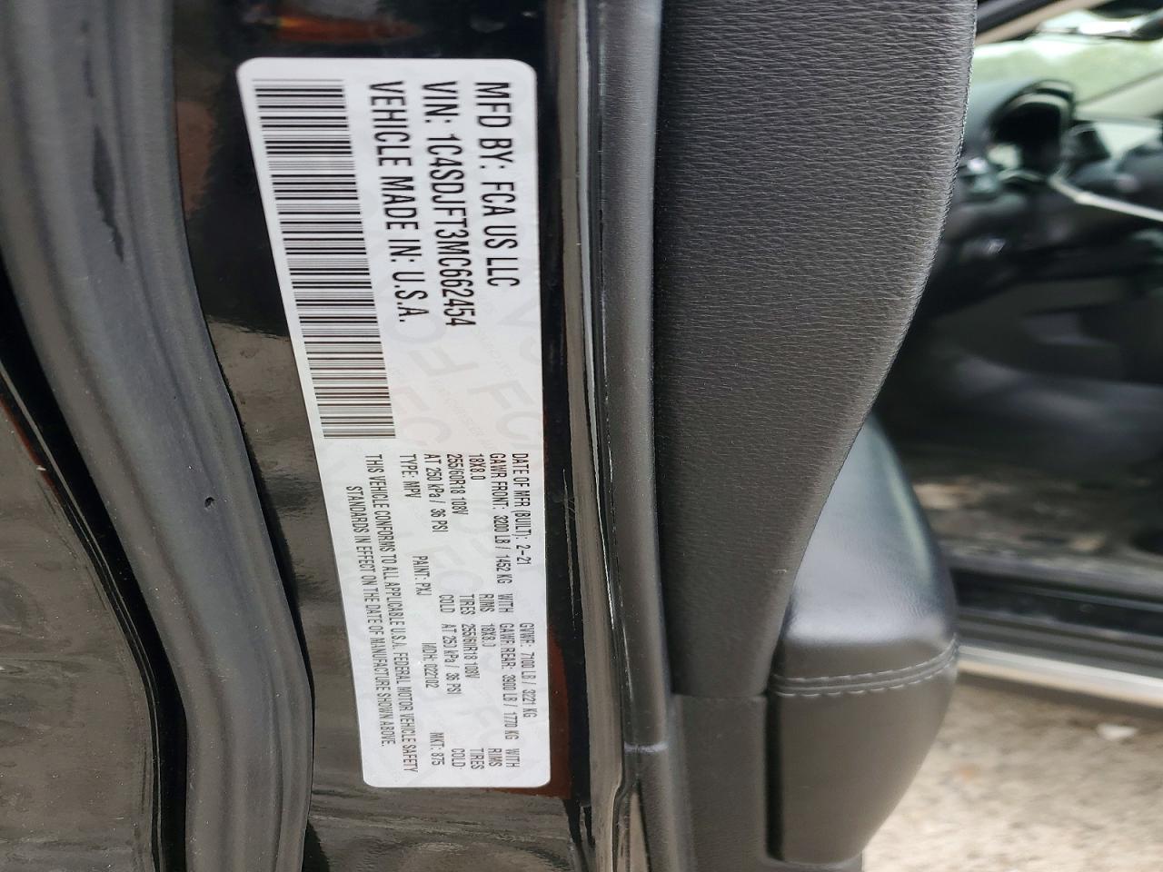 2021 DODGE DURANGO