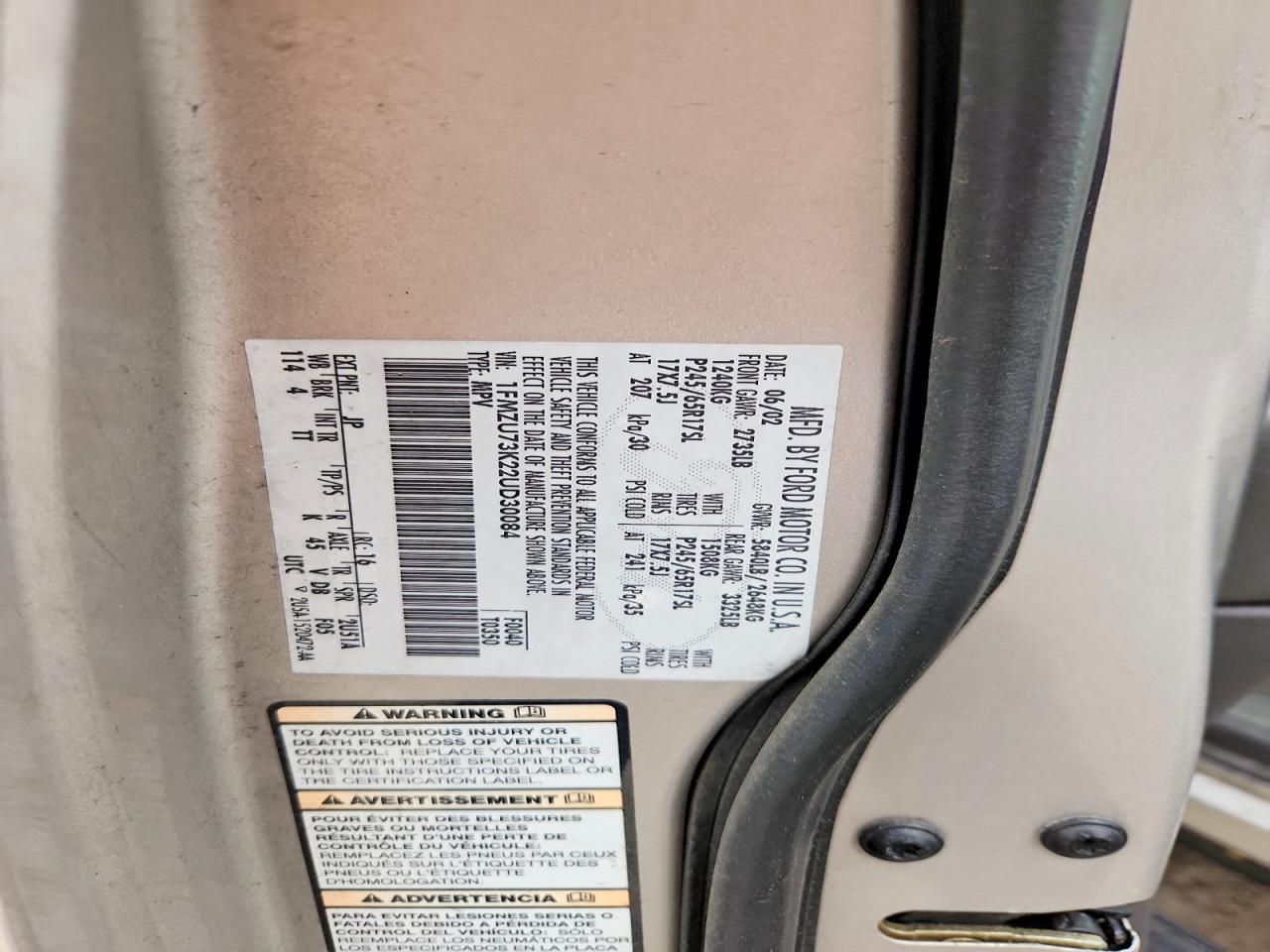 2002 FORD EXPLORER