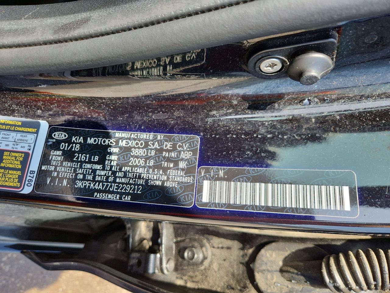2018 KIA FORTE