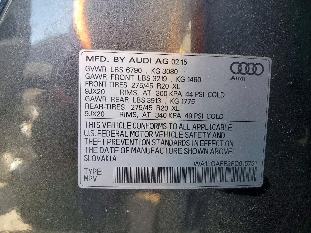 2015 AUDI Q7