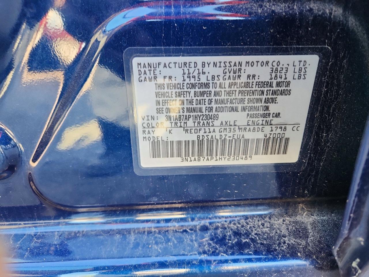 2017 NISSAN SENTRA