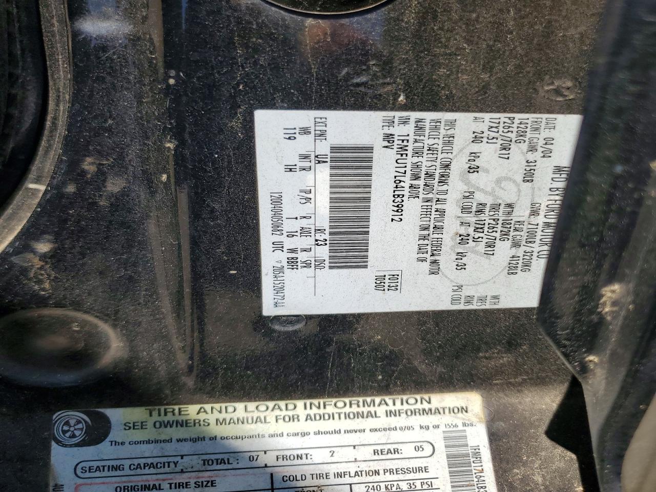 2004 FORD EXPEDITION