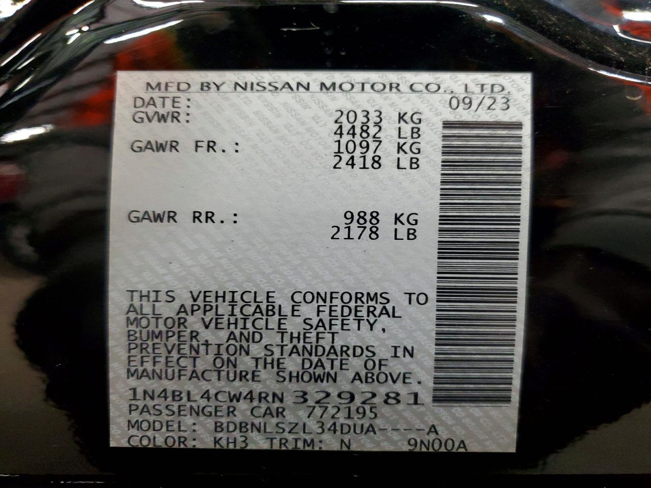 2024 NISSAN ALTIMA