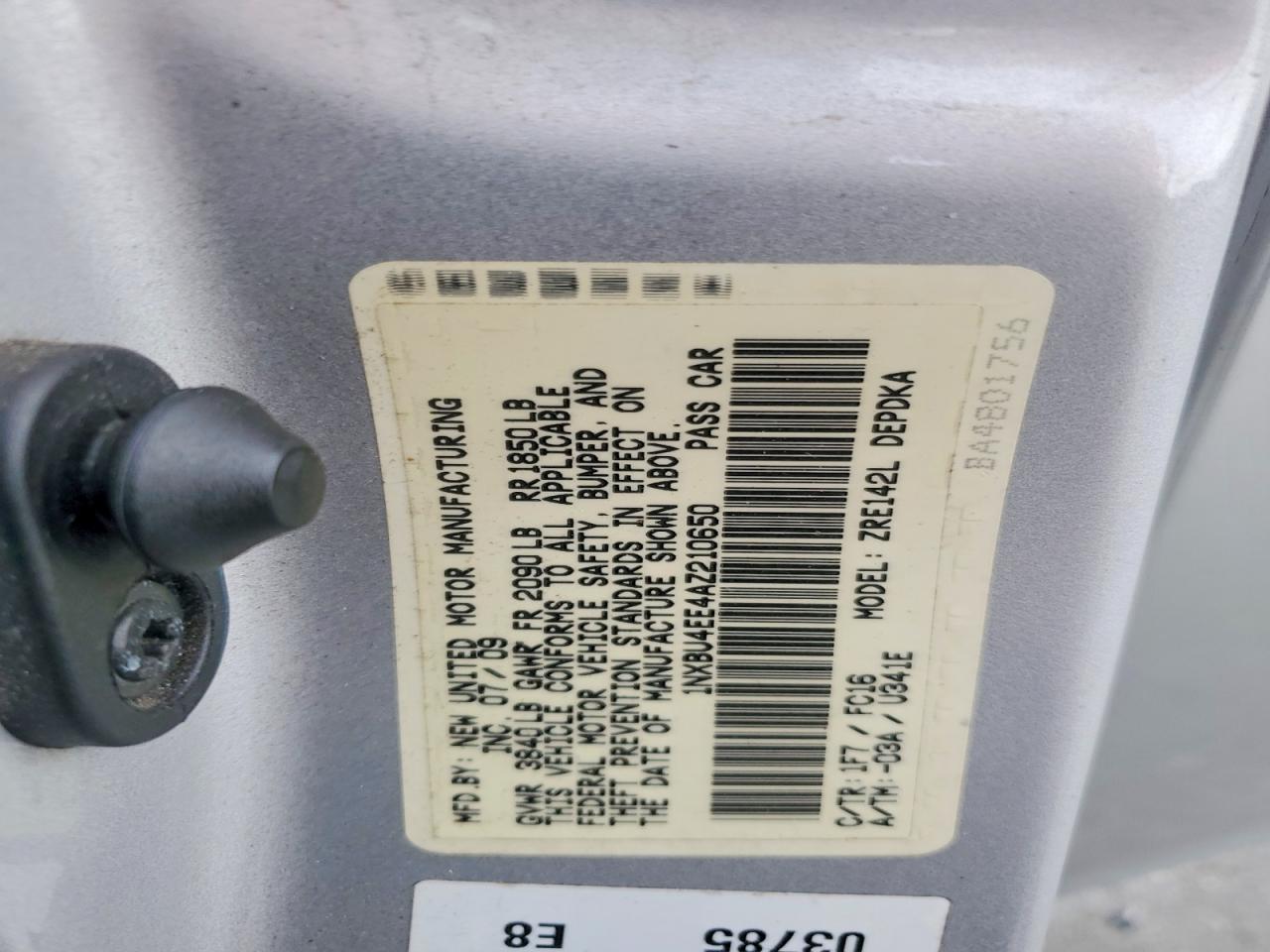 2010 TOYOTA COROLLA