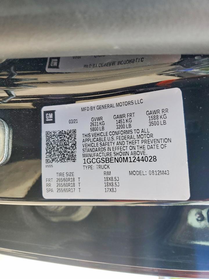 2021 CHEVROLET COLORADO