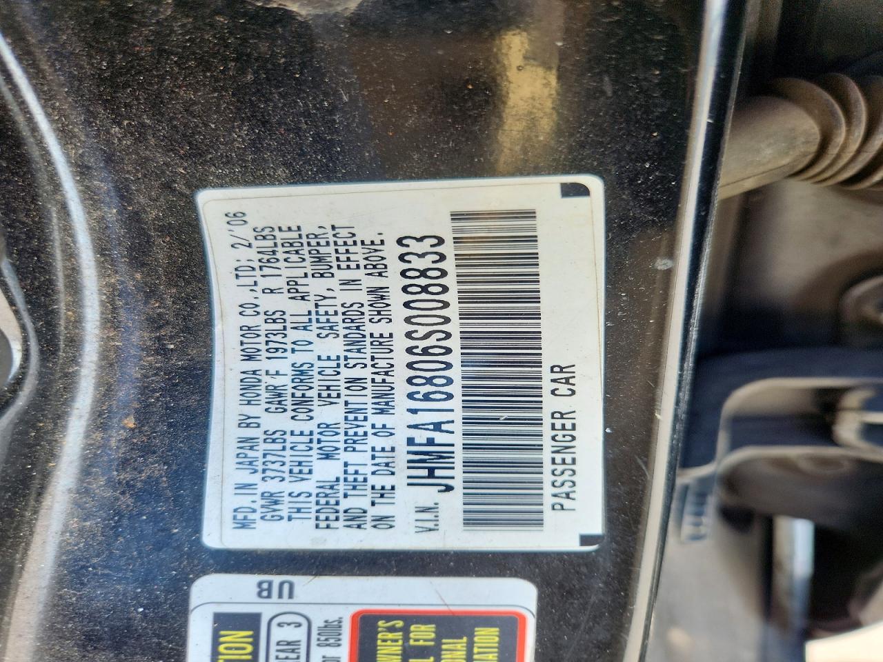 2006 HONDA CIVIC