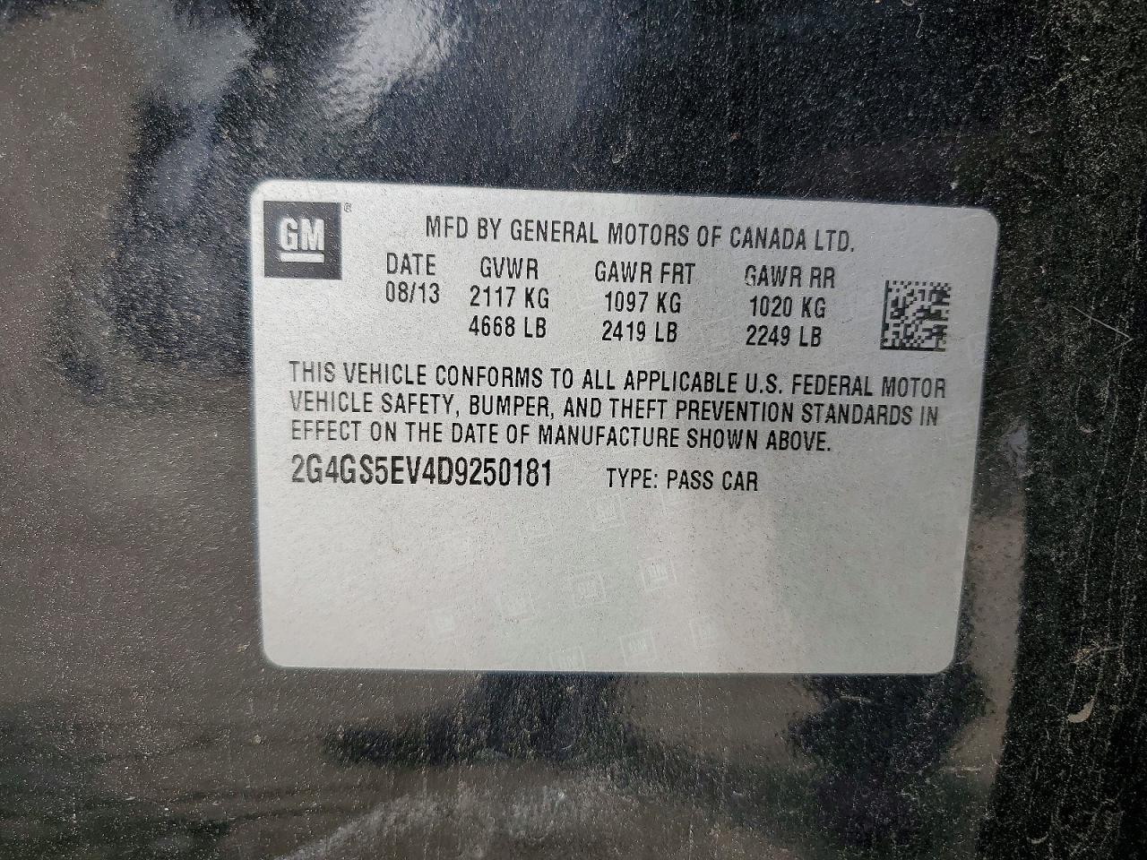 2013 BUICK REGAL