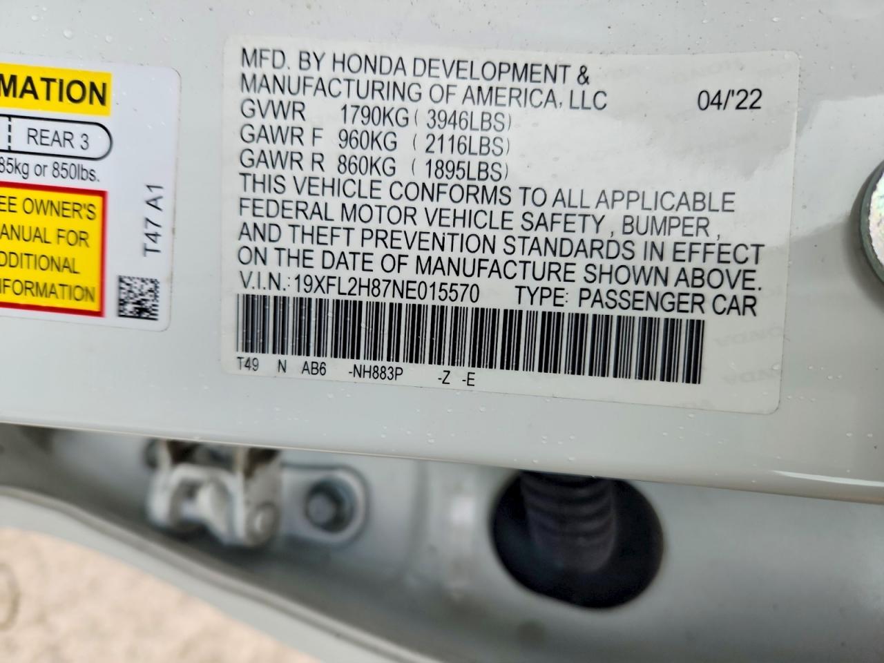 2022 HONDA CIVIC