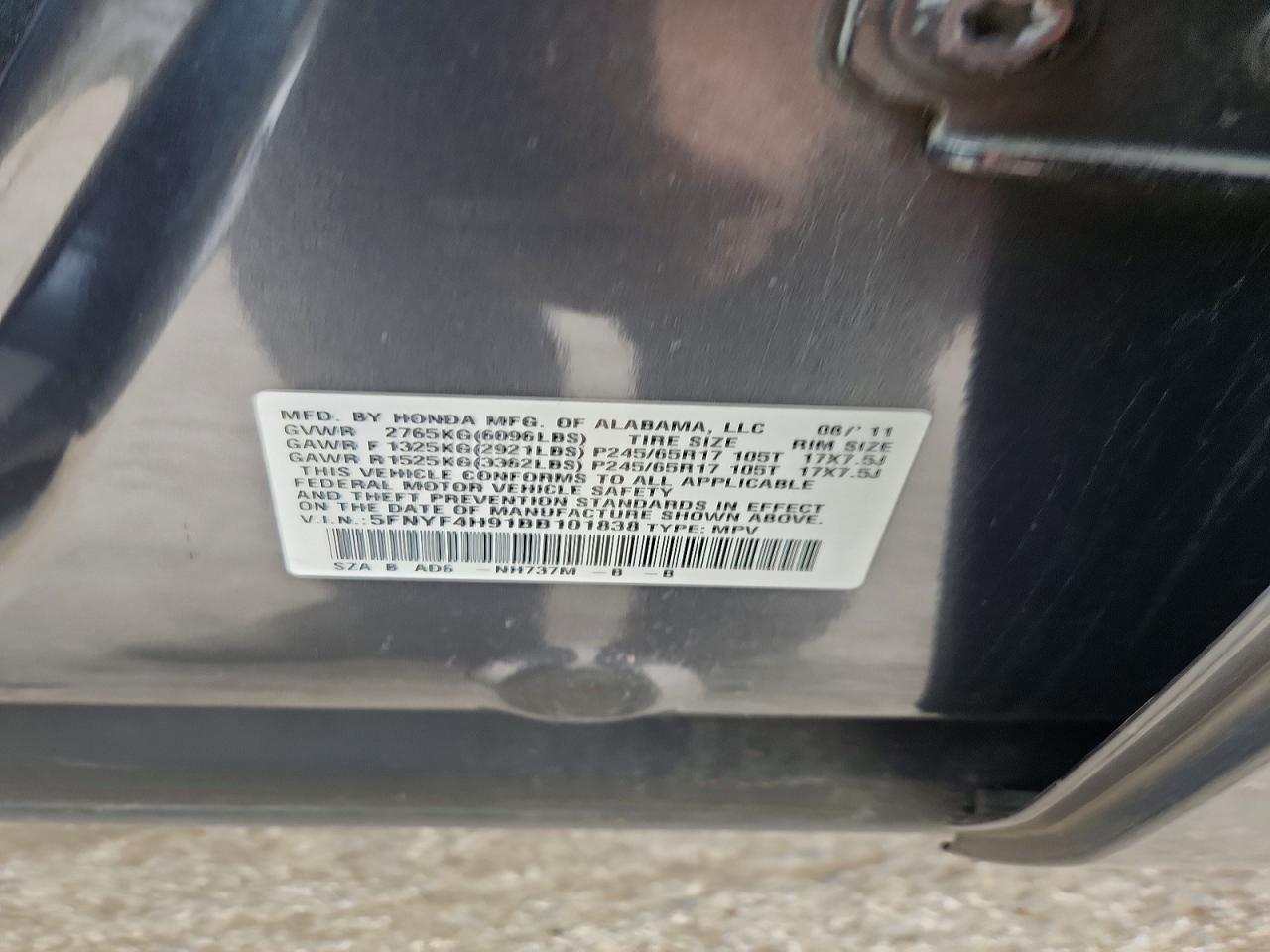 2011 HONDA PILOT