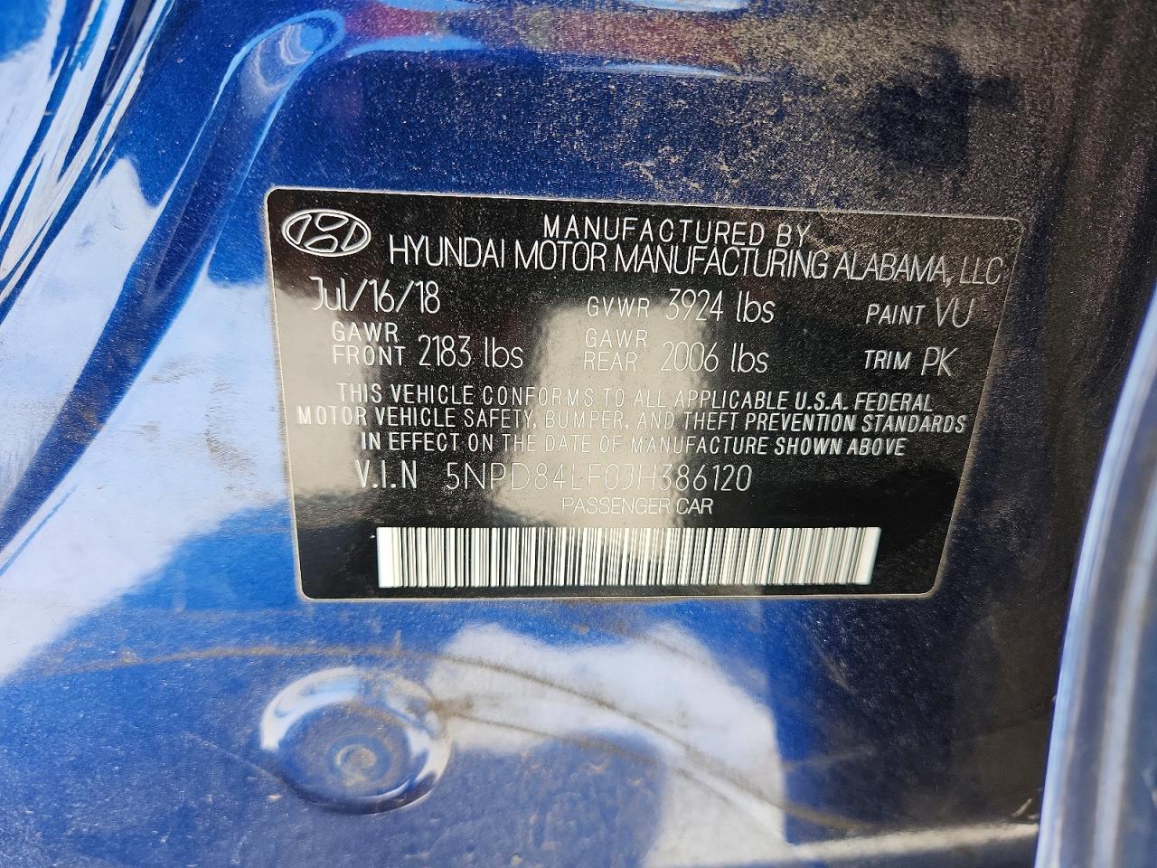 2018 HYUNDAI ELANTRA