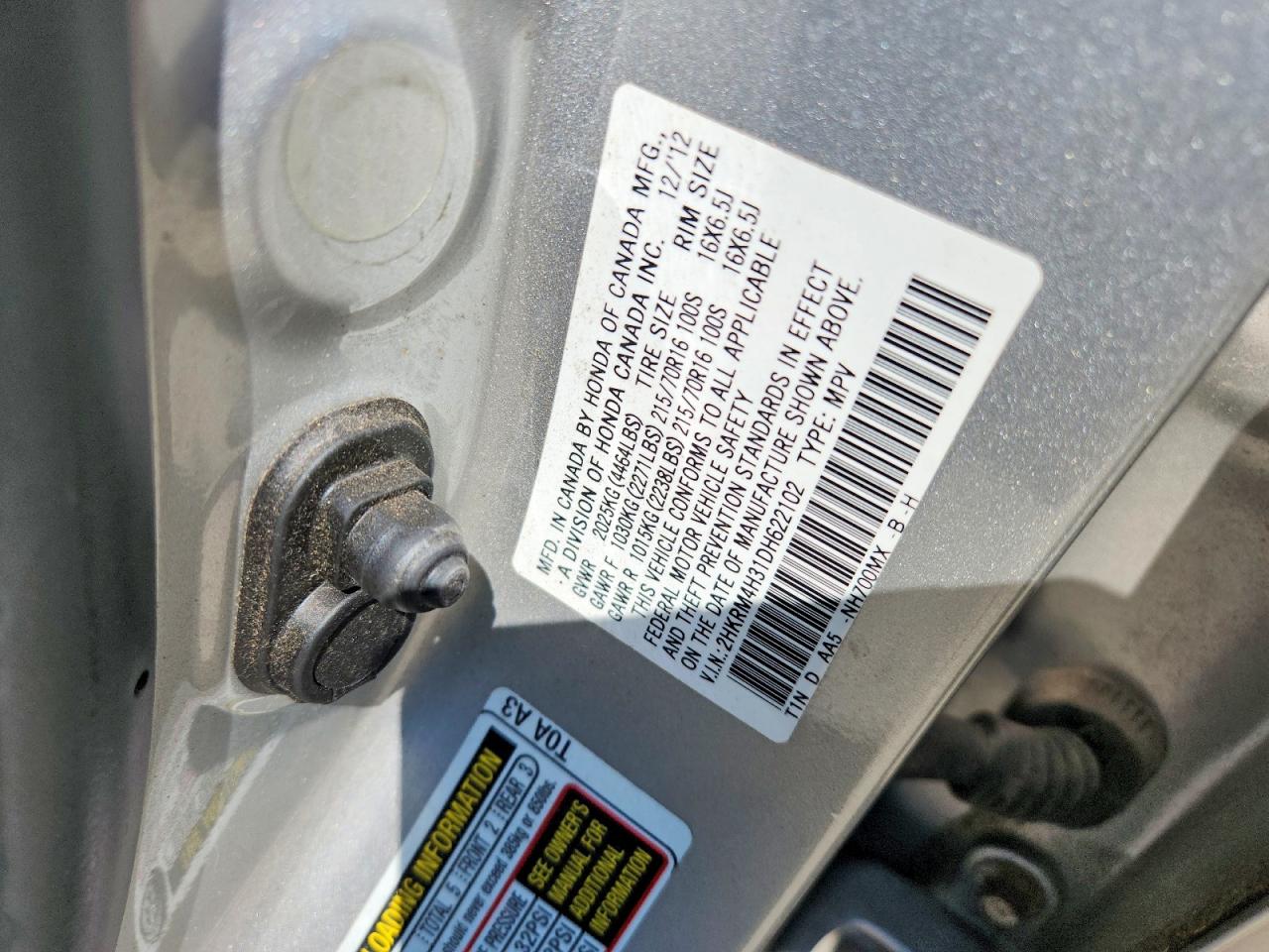 2013 HONDA CRV