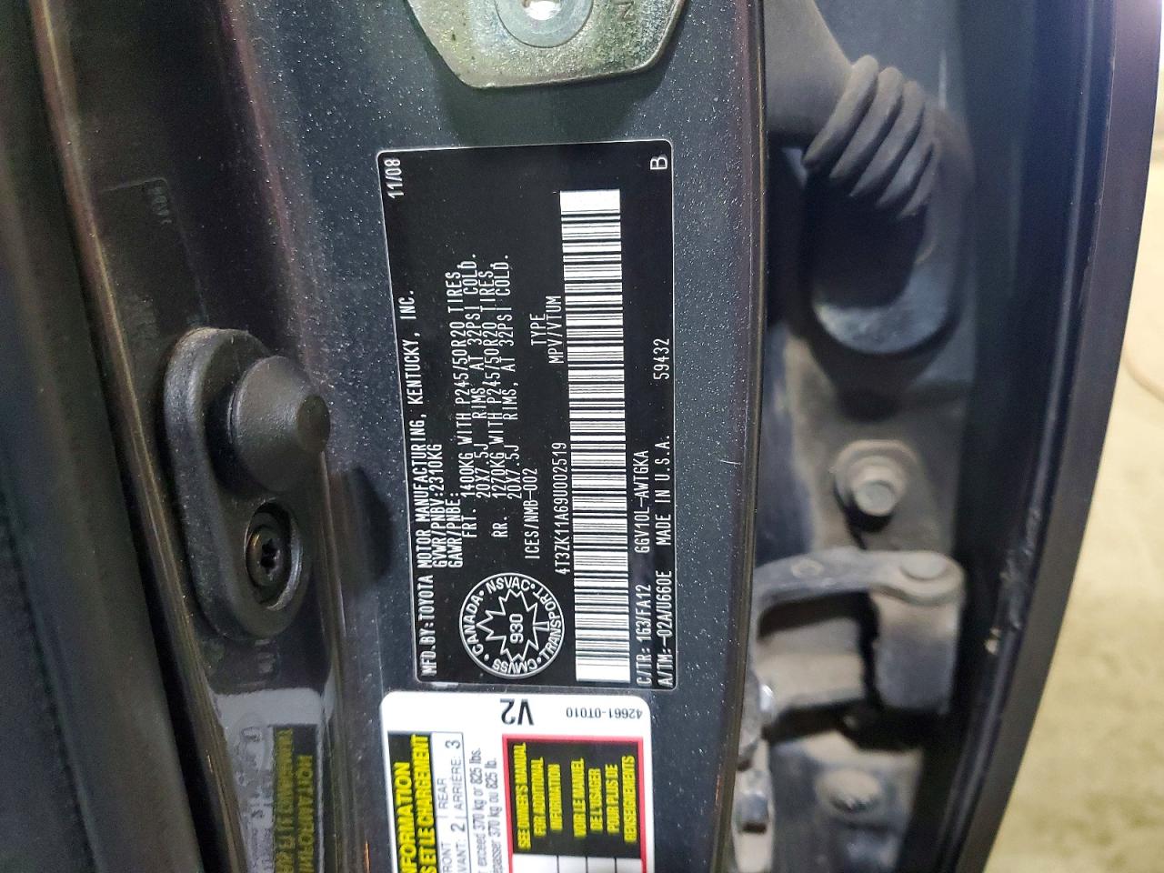 2009 TOYOTA VENZA
